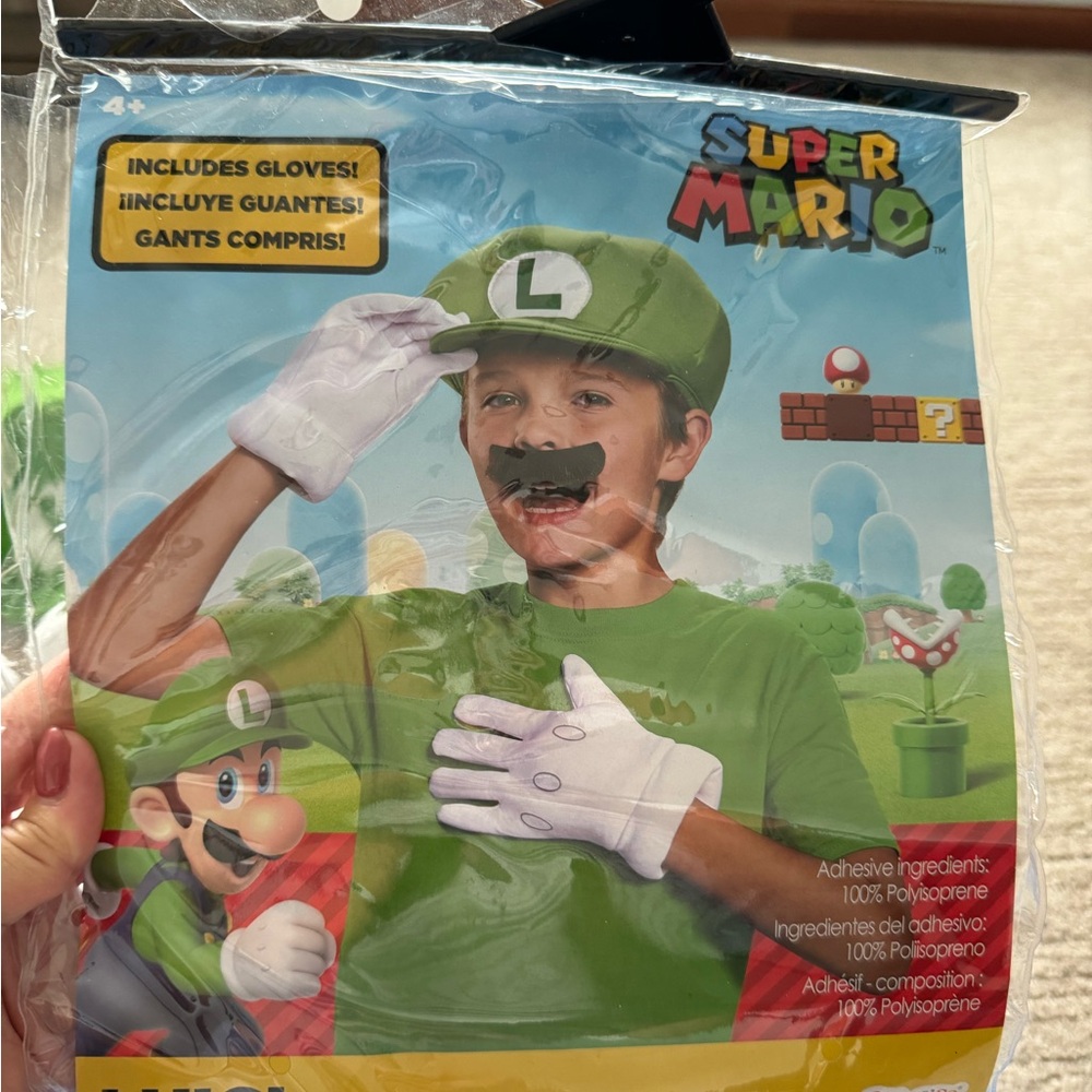 Size small girls Luigi dress costume